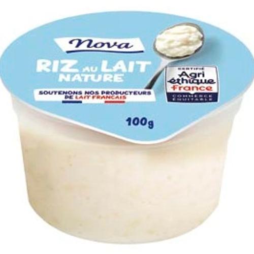 AF RIZ AU LAIT NATURE 100Gx12 NOVA