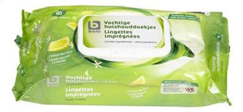 LINGETTE NETTOYANTE SURFACE LISSES 80P