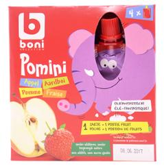 COMPOTE GOURDE POMME/FRAISE 4X90G BONI