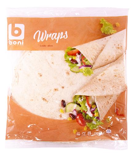 WRAP 25cmX6PC 370G BONI