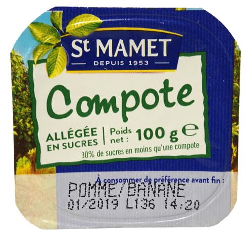 COMPOTE 100g POMME/BANANE 100GX120#