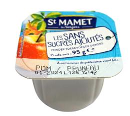 COMPOTE 100 SSA POMME/PRUNEAU 95GRX120