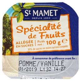 COMPOTE 100g POMME/VANILLE 100GX120#