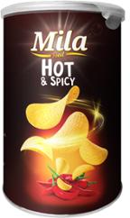 CHIPS TUBO HOT & SPICY 45GX48 MILA