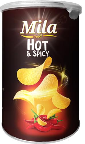 CHIPS TUBO HOT & SPICY 45GX48 MILA