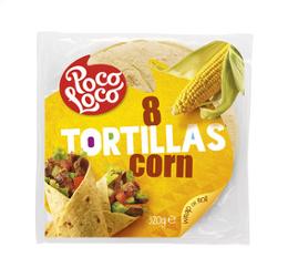 WRAP/TORTILLA CORN 8pc=320g PocoLoco