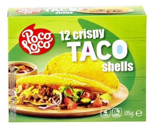WRAP/TACO SHEL CORN 12pc=135g PocoLoco