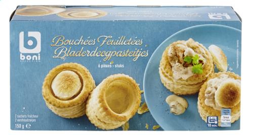 BOUCHEE RONDE 6PCE/BTE 150G VOL au VENT