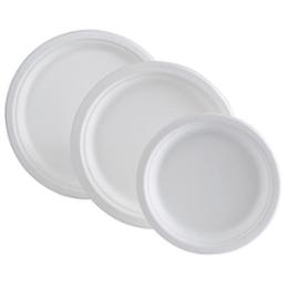 ASSIETTE RONDE 18D pqt50u BAGASSE
