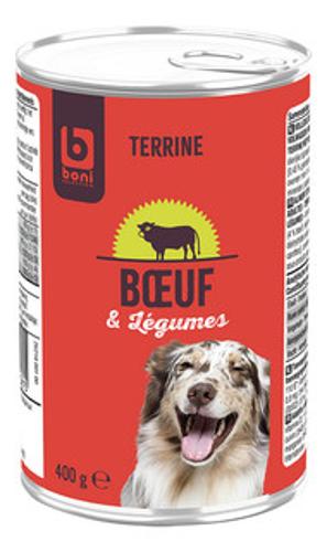 CHIEN 1/2 TERRINE BOEUF LEGUME BONI