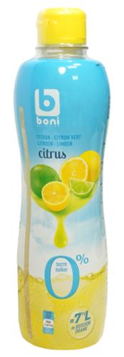 BOIS SIROP CITRON 0% SUCRE 75CL BONI