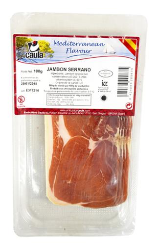 JAMBON SERRANO 100GRX25   CAULA