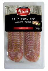 SAUCISSON  APERO PISTACHE 100GRX12 POLET