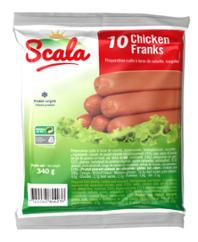 SAUCISSE POULET FRANKS  340GR x30