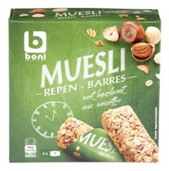 BARRE CEREALE MUESLI NOISETTE 6X25G EMB