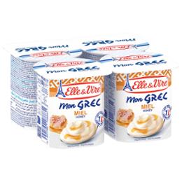 E.V DESSERT LACTE GREC MIEL 6pckx4 125