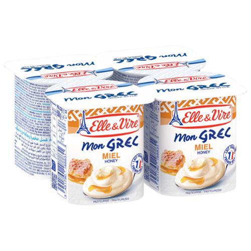 E.V DESSERT LACTE GREC MIEL 6pckx4 125
