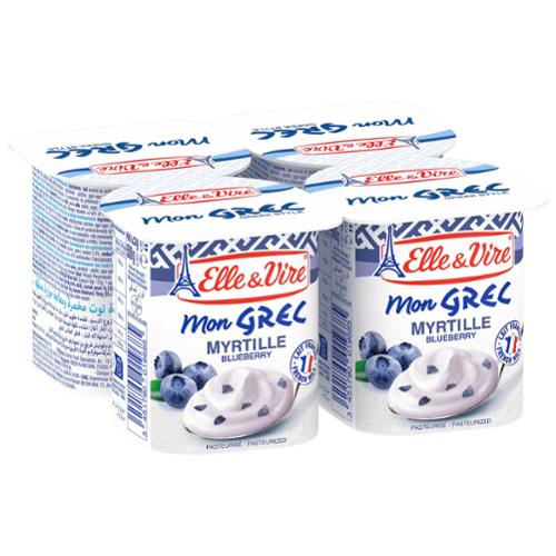 E.V DESSERT LACTE GREC MYRTILLE 6x4 125G