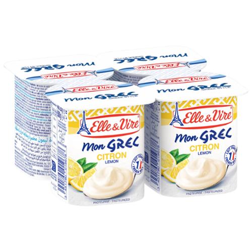 E.V DESSERT LACTE GREC CITRON 125Gx4