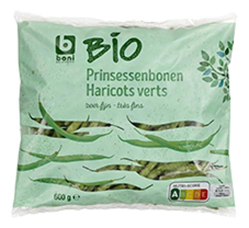 BONI BIO HARICOTS VERTS T.FIN 600G X16