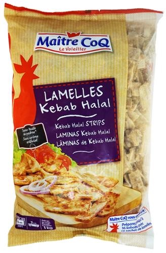 KEBAB LAMELLE VOLAILLE MAITRE COQ 1KGx4