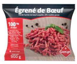 EGRENE DE BOEUF 20% MG 800G X6 GAMGEL