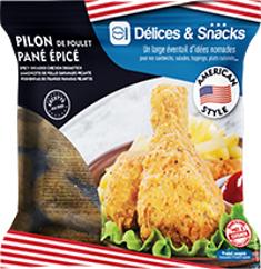 PILON POULET CUIT PANE EPICE 5X1KG US ST