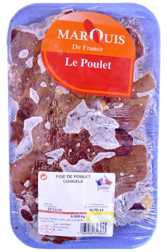 FOIE DE POULET BQ 500GR X 18