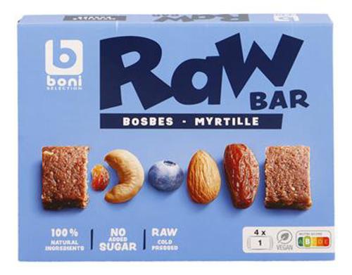 BARRE FRUIT RAW MYRTILLE 4X35G EMB IND