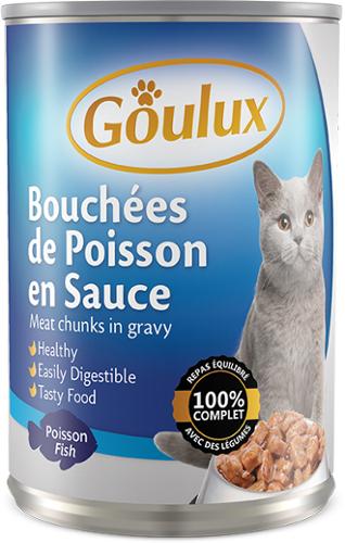 CHAT 1/2 BOUCHEE POISSON X24 GOULUX