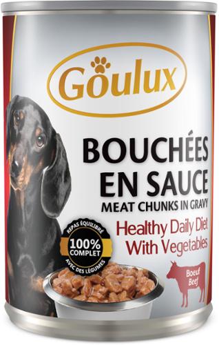 CHIEN 1/2 BOUCHEE BOEUF X24 GOULUX