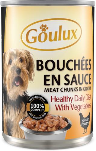 CHIEN 1/2 BOUCHEE DINDE X24 GOULUX