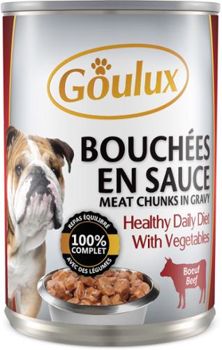 CHIEN 4/4 BOUCHEE BOEUF X12 GOULUX