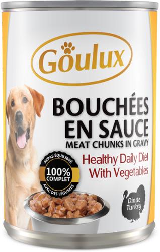 CHIEN 4/4 BOUCHEE DINDE X12 GOULUX