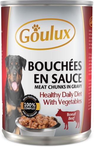 CHIEN 3/2 BOUCHEE BOEUF X12 GOULUX