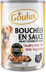 CHIEN 3/2 BOUCHEE DINDE  X12 GOULUX