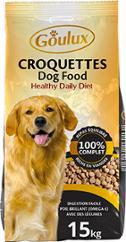 CHIEN CROQUETTE VIANDE 15KG GOULUX