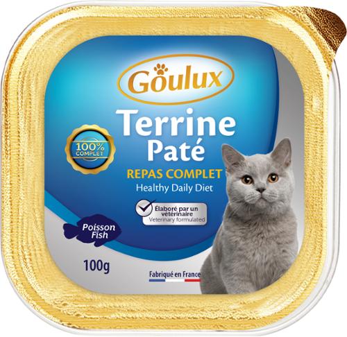 CHAT BQT TER POISSON 100G X32 GOULUX