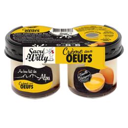 CREME AUX OEUFS SACRE WILLY 125gx2 VERRE