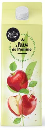 JUS 1L POMME 100% SPRING VALLEY