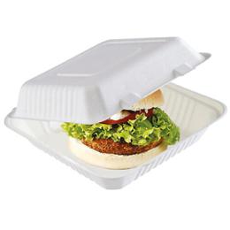 BOITE BURGER BAGASSE 15X15 x5cm x50UP