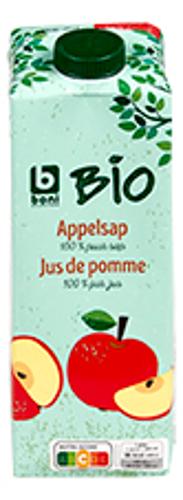 JUS 1L BIO POMME 100%JUS  BONIBIO 30/12
